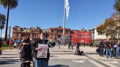 阿根廷勞工團體五月廣場集結抗議（3）