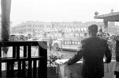 反共抗俄公路宣傳列車出發 政治 中央社影像空間